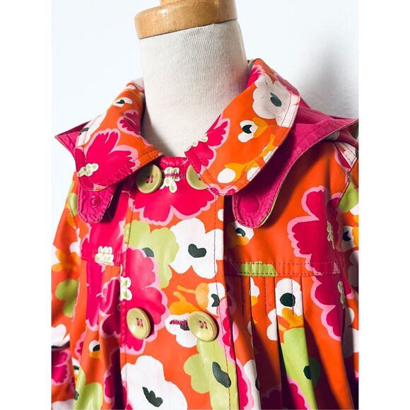 Catimini Toddler Girls 3 Removable Hooded Raincoat Jacket - Picture 5 of 12